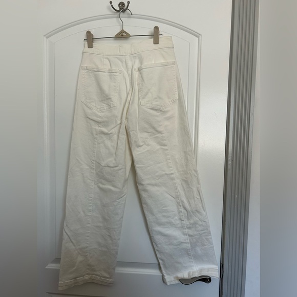 Madewell Emmett Wide Leg White Cream Wide-Leg Pants size 26 - Picture 2 of 9